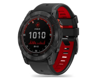 Pasek i akcesoria do zegarków TECH-PROTECT Iconband Pro do Garmin Fenix (26mm) Black/Red 9319456605082